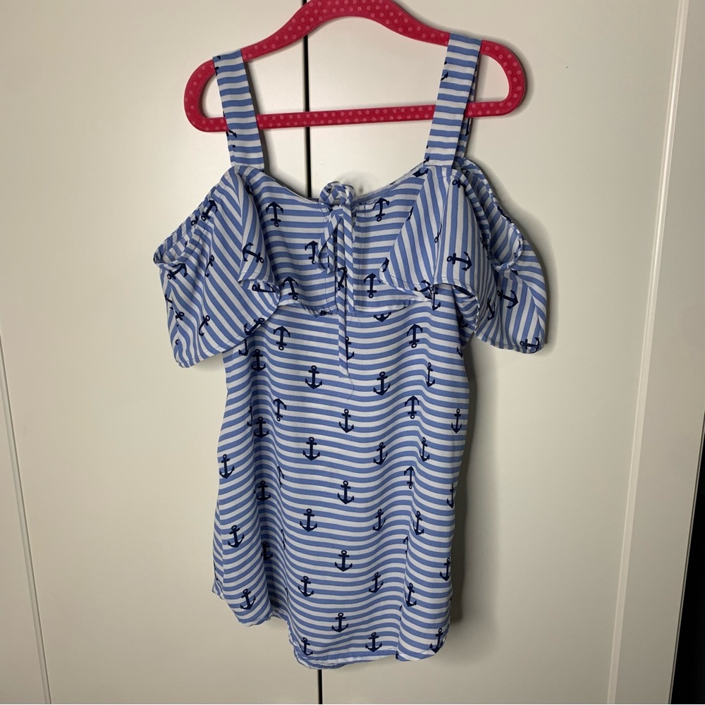 Girl’s Lily Bleu Anchor Boating Tank Top